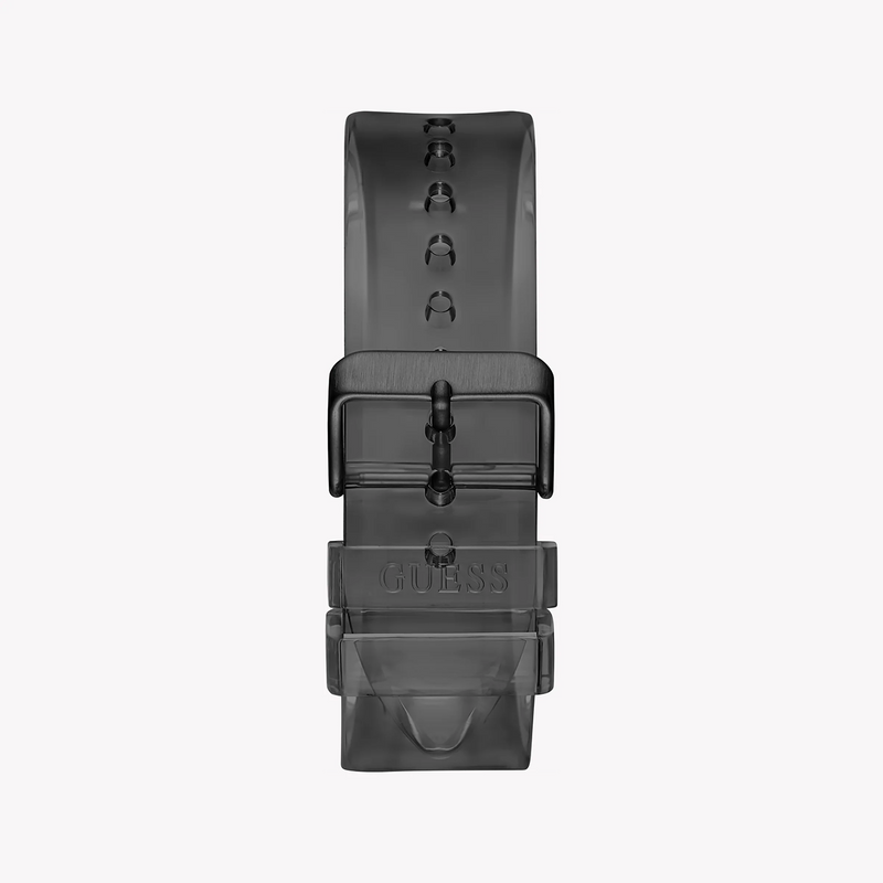 Guess Men's Black Silicone Watch, Nylon Case | Gw0806g5 by i-watch