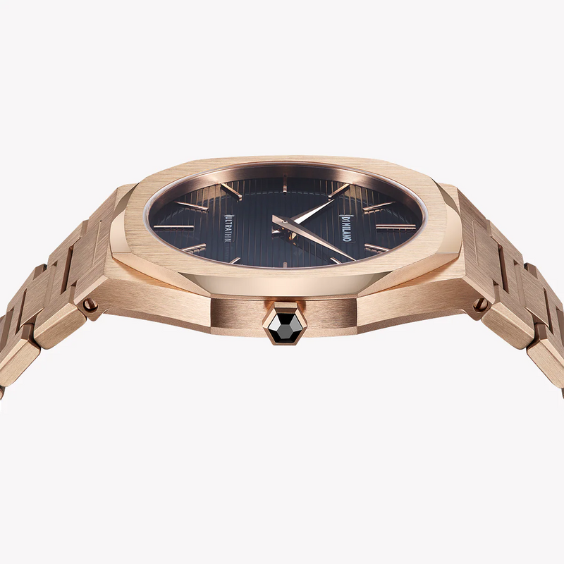 D1 MILANO Men's Rose Gold Watch, Black Dial | D1-UTBJ16 by i-watch