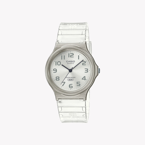 Casio Unisex Resin White Watch, Silver Dial | Mq-24s-7b by i-watch