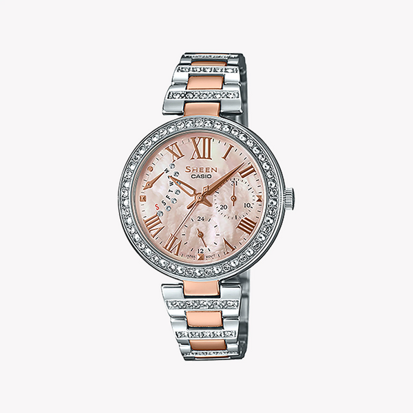 Casio She-3043bsg-9audr - Elegant Rose Gold & Silver Women's Timepiece - Sophisticated Style & Functionality by i-watch
