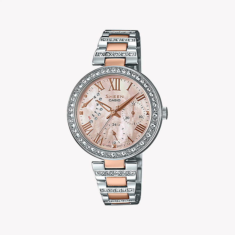 Casio She-3043bsg-9audr - Elegant Rose Gold & Silver Women's Timepiece - Sophisticated Style & Functionality by i-watch