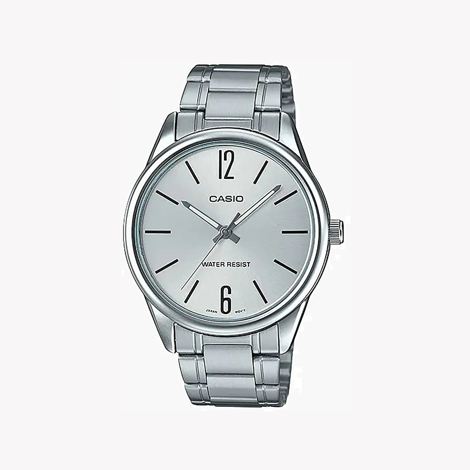 Casio Mtp-V005d-7budf Sporty Elegance - Timeless Men's Watch With Stainless Steel Band & White Dial by i-watch