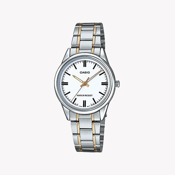 Elegance Redefined Women's Silver Metal Watch, White Dial | Ltp-V005sg-7aud by i-watch