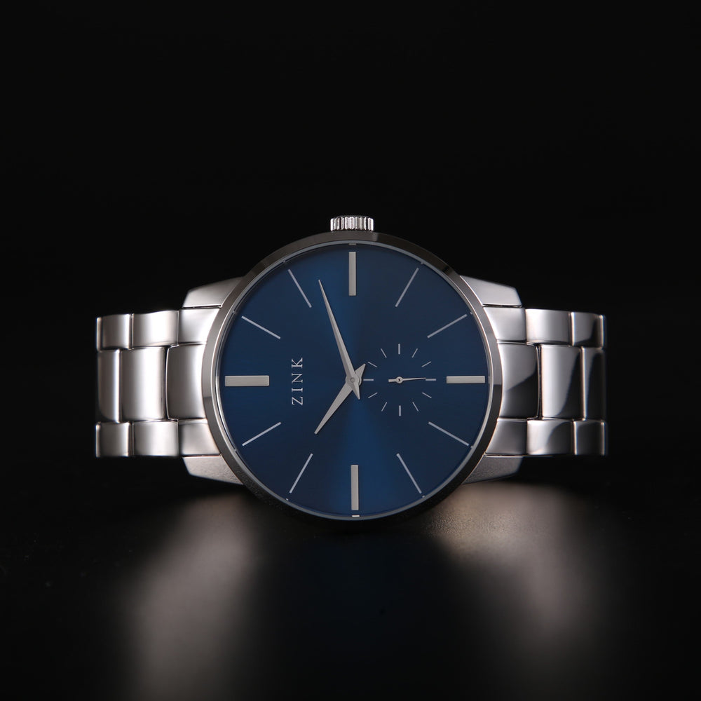 Zink Men's Stainless Steel Blue Dial Watch | Zk126g5ss-46 by i-watch
