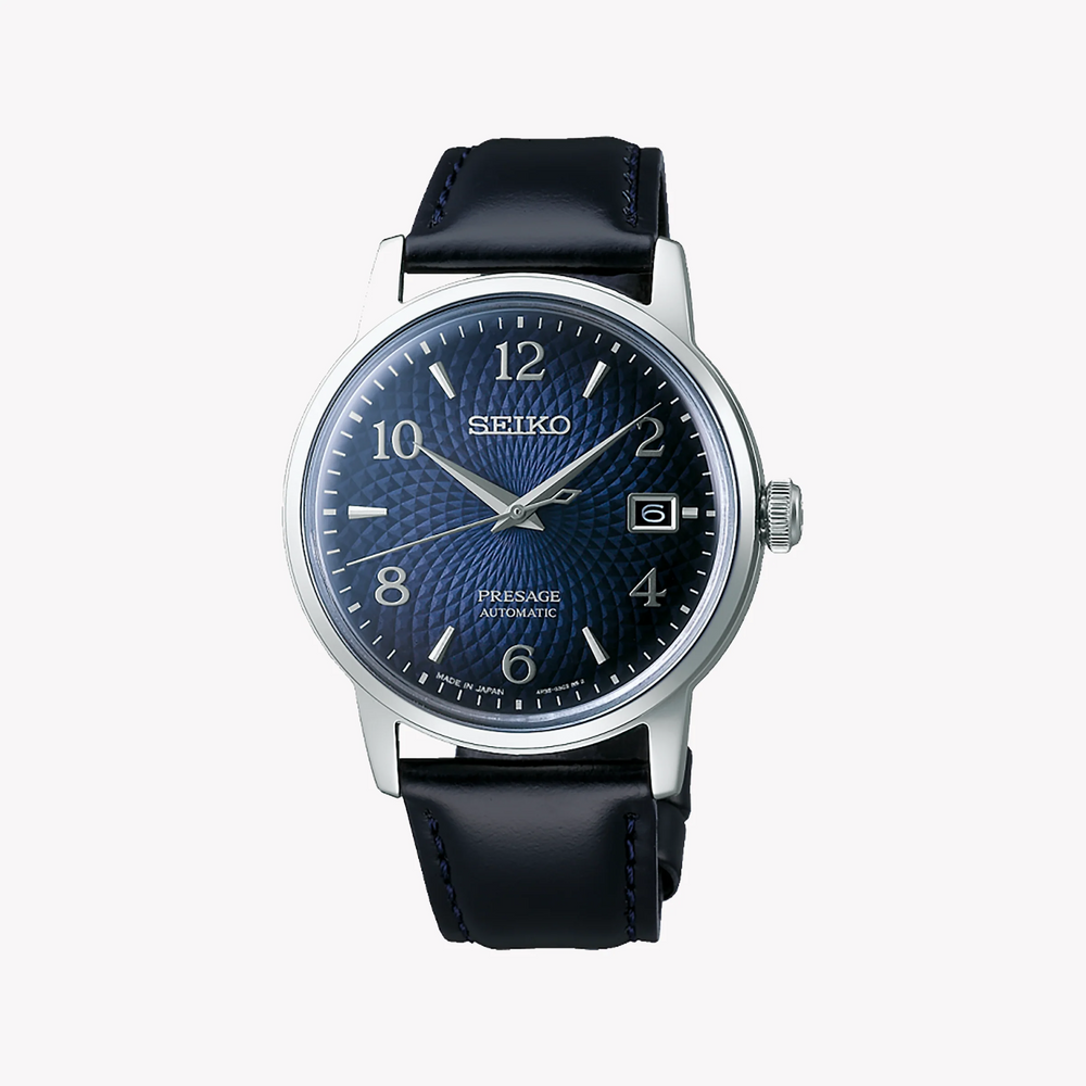 Seiko Men's Silver Watch, Blue Dial | Srpe43j1 by i-watch