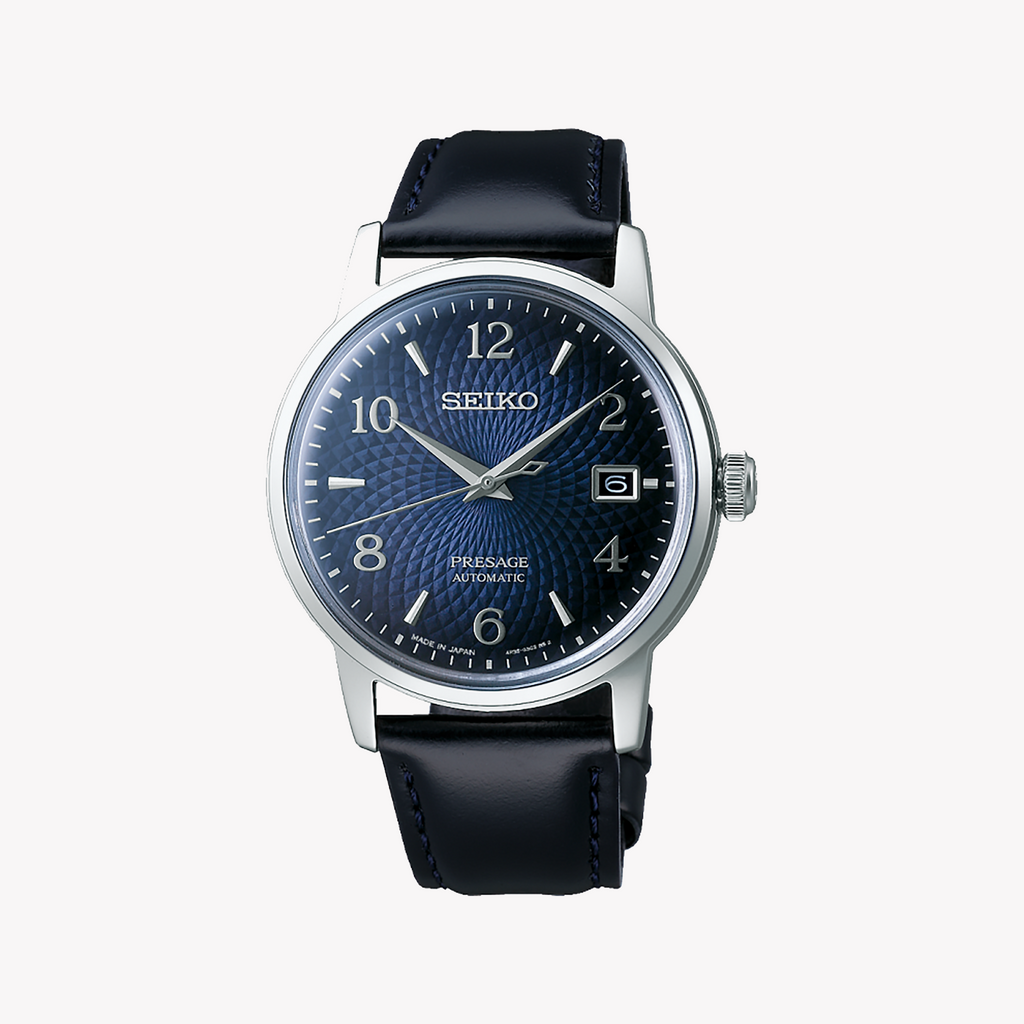 Seiko SRPE43J1 Men's Automatic Watch, 38.5mm Blue Dial-i-Watch
