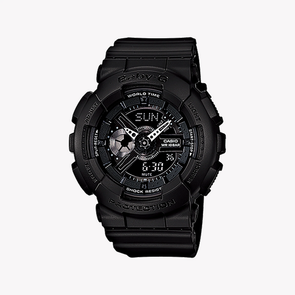 Baby-G Women's Black Resin Watch, Digital Dial | Ba-110bc-1adr by i-watch