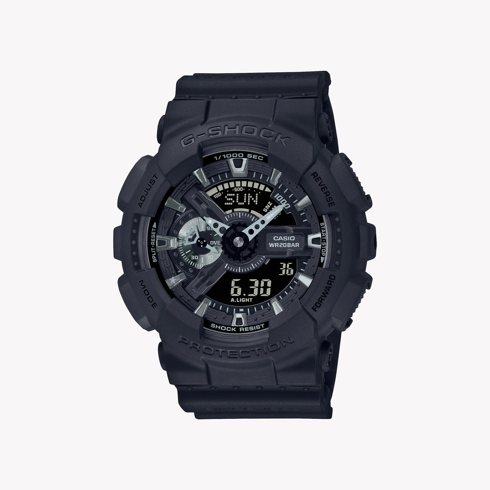 Casio Men's Black Resin Watch, Shock-Resistant | Ga-114re-1aer by i-watch