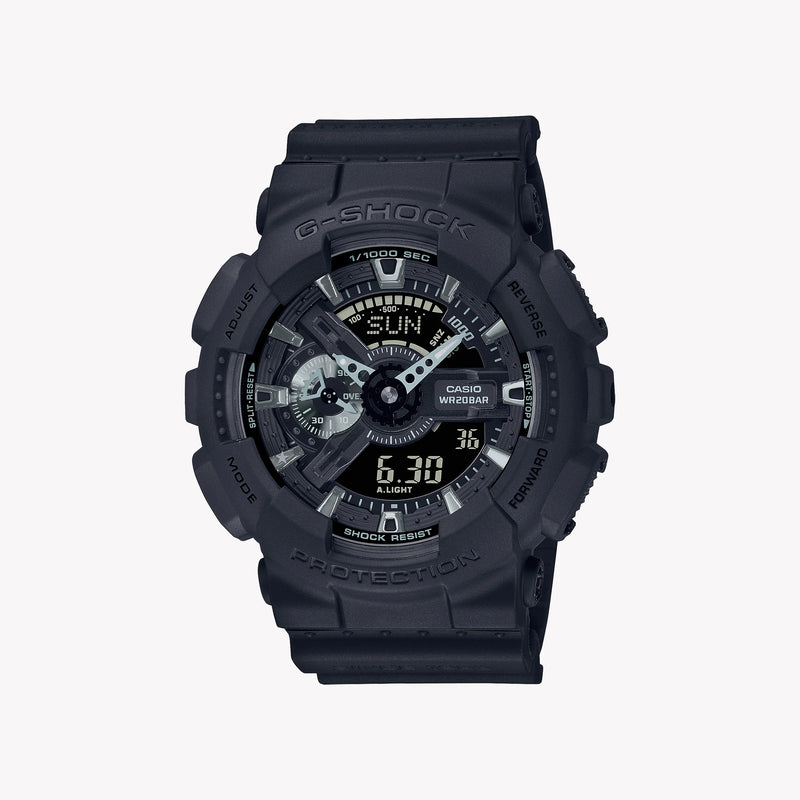 Casio Men's Black Resin Watch, Shock-Resistant | Ga-114re-1aer by i-watch