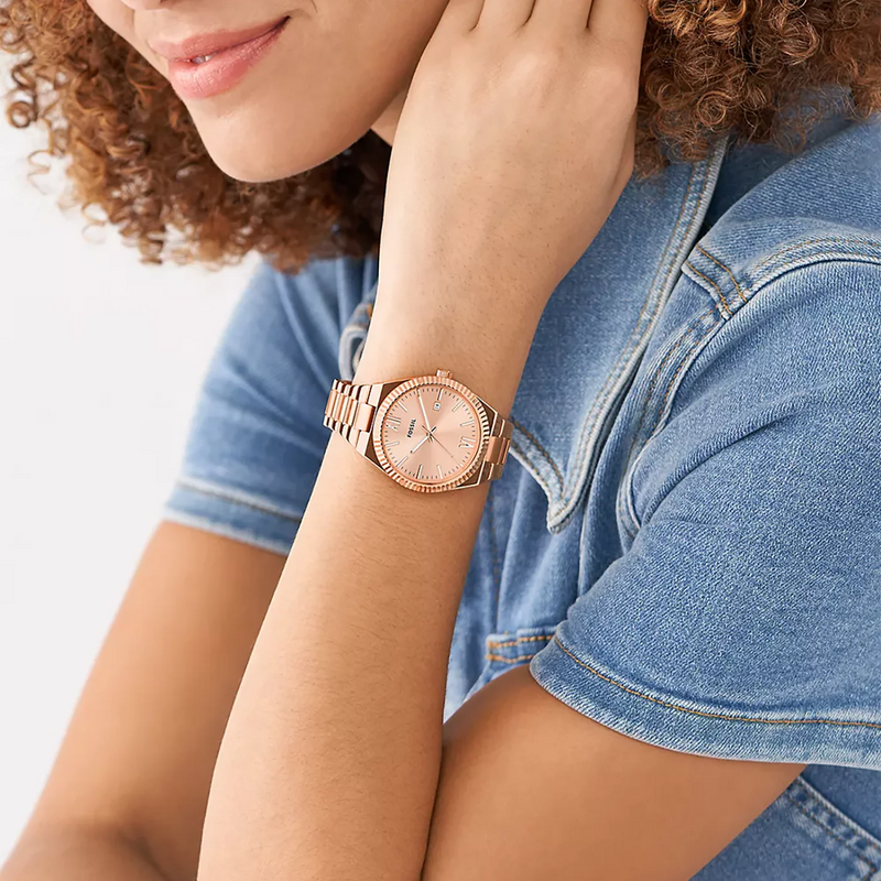 Fossil Women's Rose Gold Watch, Stainless Steel | Es5258 by i-watch