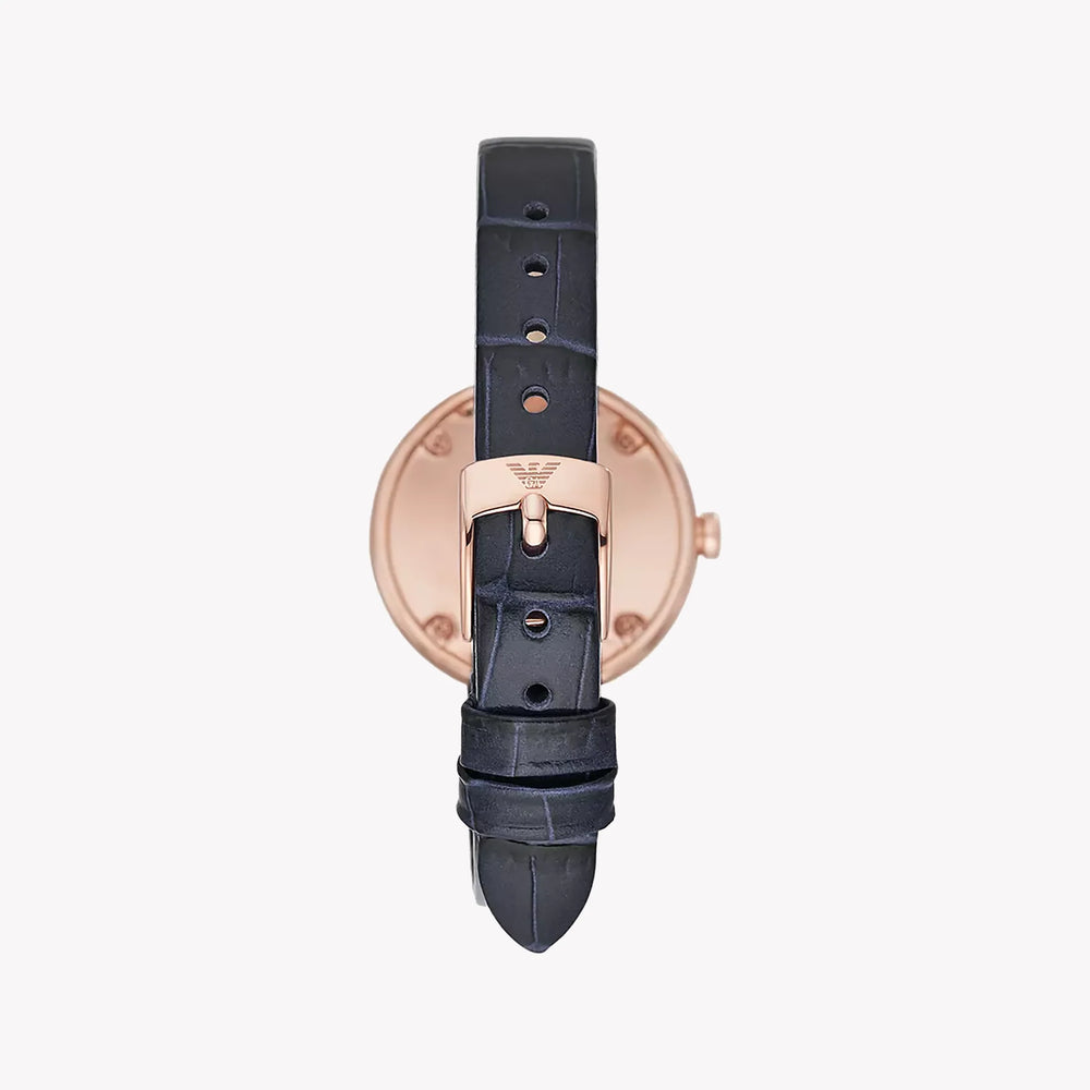 Emporio Armani Women's Blue Leather Watch, Stainless Steel | Ar11434 by i-watch