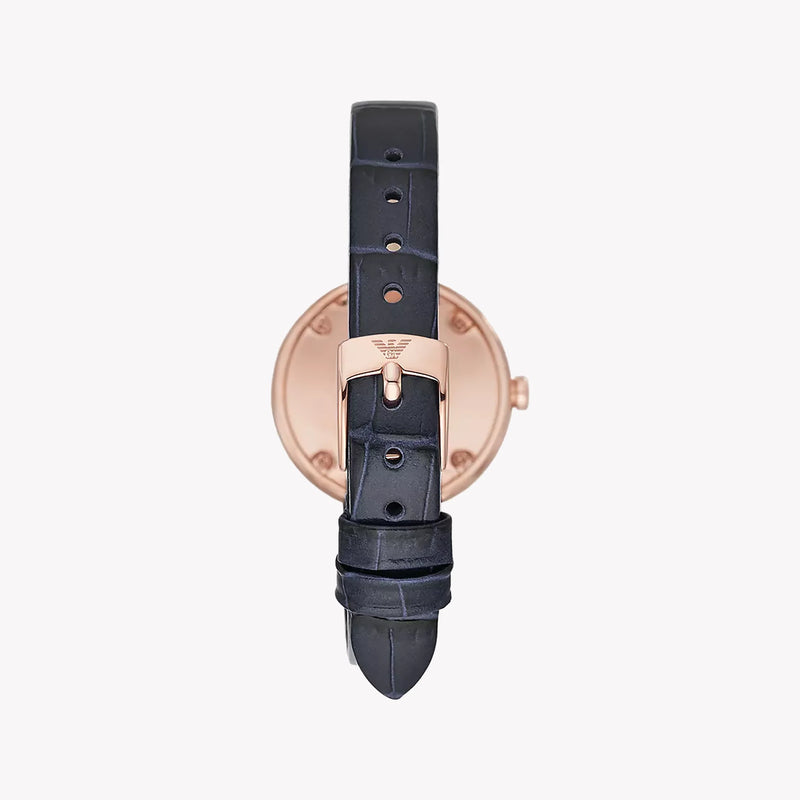 Emporio Armani Women's Blue Leather Watch, Stainless Steel | Ar11434 by i-watch