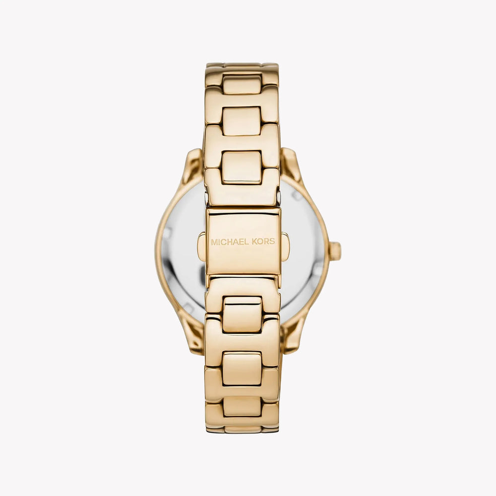 Michael Kors Women's Gold Stainless Steel Watch, White Dial | Mk4555 by i-watch