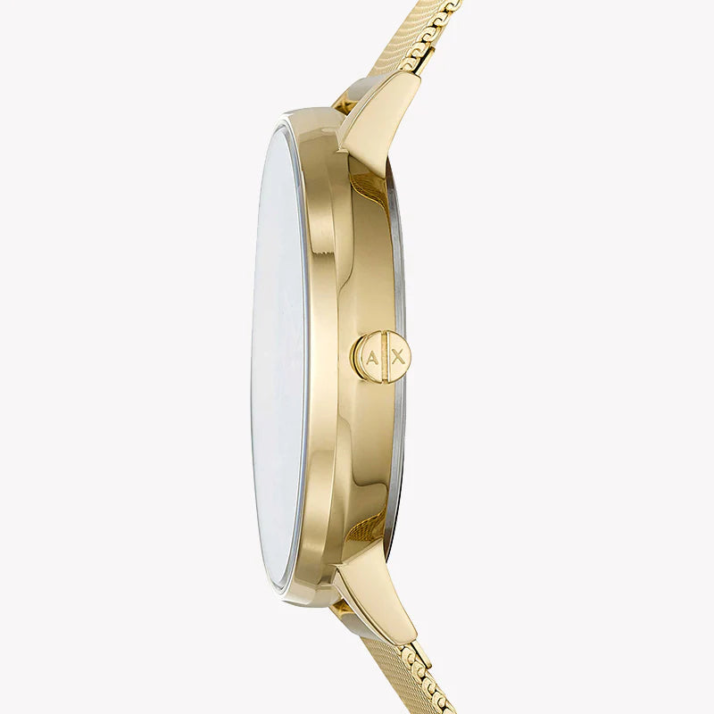 A|X Armani Exchange Women's Gold Watch, Blue Dial | Ax5554 by i-watch