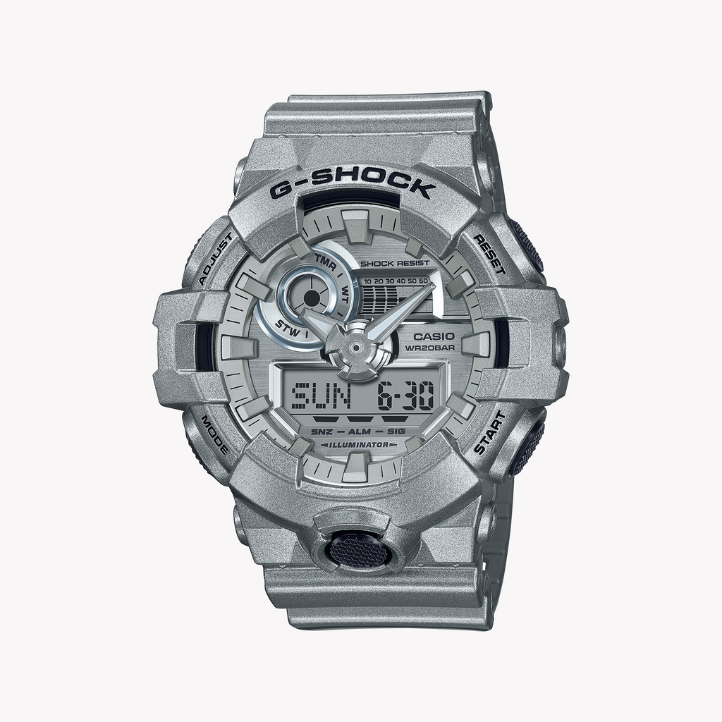 CASIO G-SHOCK GA-700FF-8ADR MEN'S ADVENTURE - STYLISH GRAY RESIN TIMEPIECE