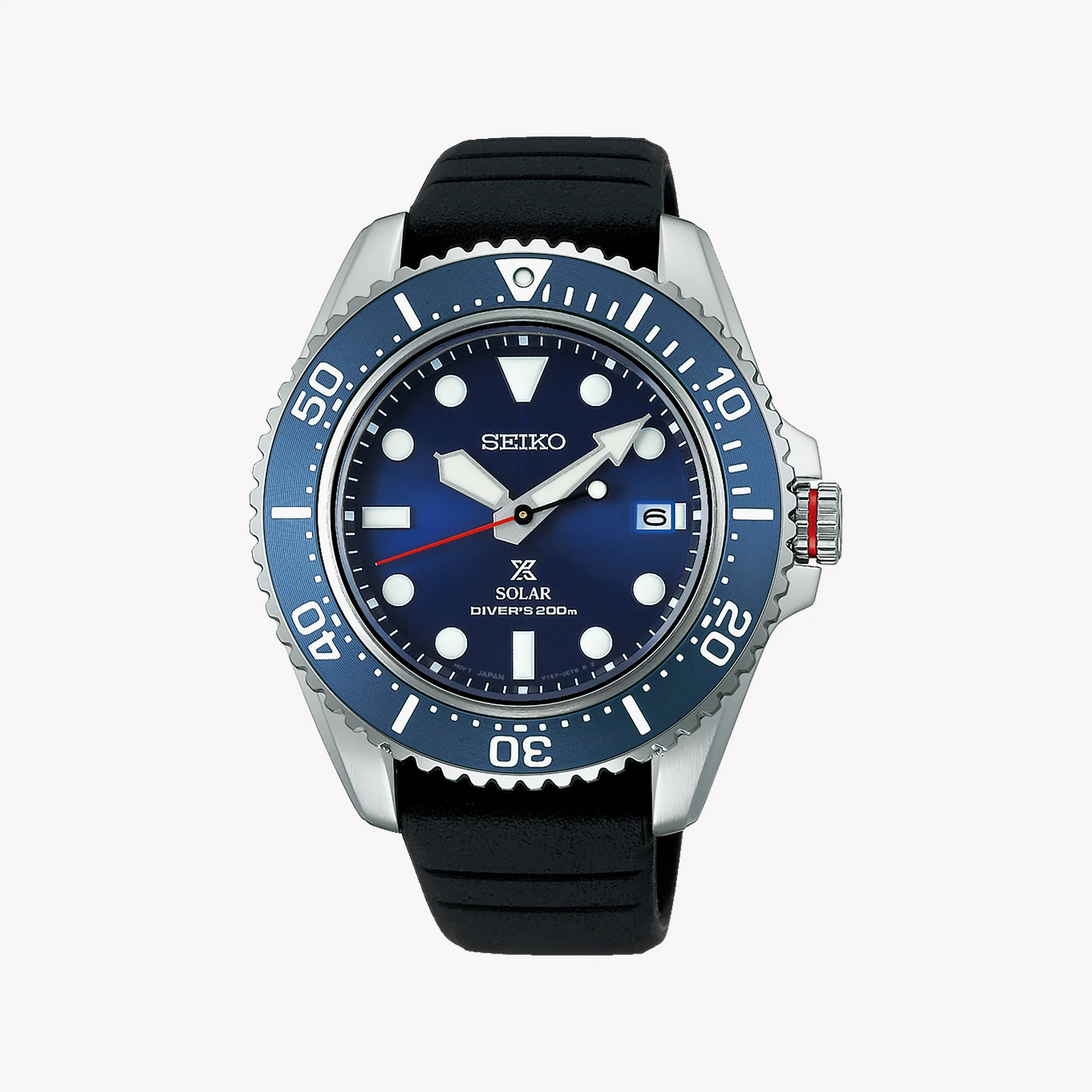 Seiko Men's Blue Silicone Watch, Blue Dial | Sne593p1 by i-watch