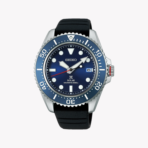 Seiko Men's Blue Silicone Watch, Blue Dial | Sne593p1 by i-watch
