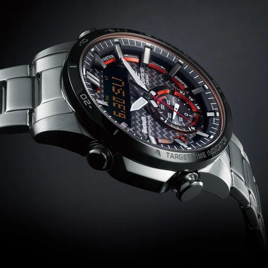 Casio Edifice Ecb-800db-1adr - Sporty Elegance Meets Smart Connectivity Men's Watch by i-watch