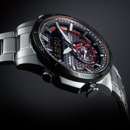 CASIO EDIFICE ECB-800DB-1ADR - L'ÉLÉGANCE SPORTIVE RENCONTRE LA CONNECTIVITÉ INTELLIGENTE Montre pour homme