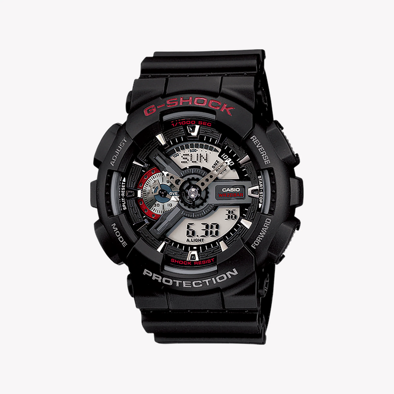 G-Shock Men's Black Resin Watch, Bold Design | Ga-110-1a by i-watch