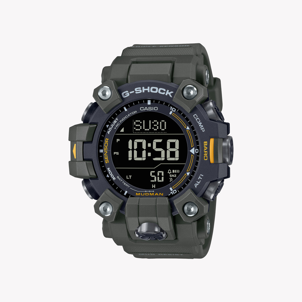 CASIO G-SHOCK GW-9500-3ER ADVENTURE READY - RUGGED PERFORMANCE & STYLE Men's Watch with green resin band and digital display