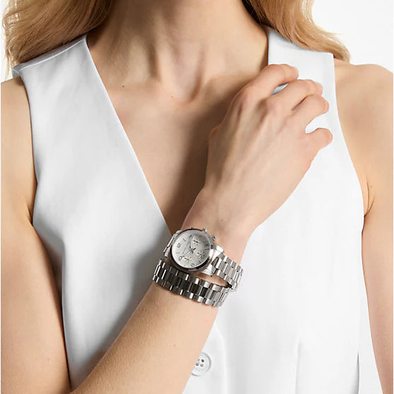 Michael Kors Women's Silver Stainless Steel Watch, Silver Dial | Mk7454 by i-watch