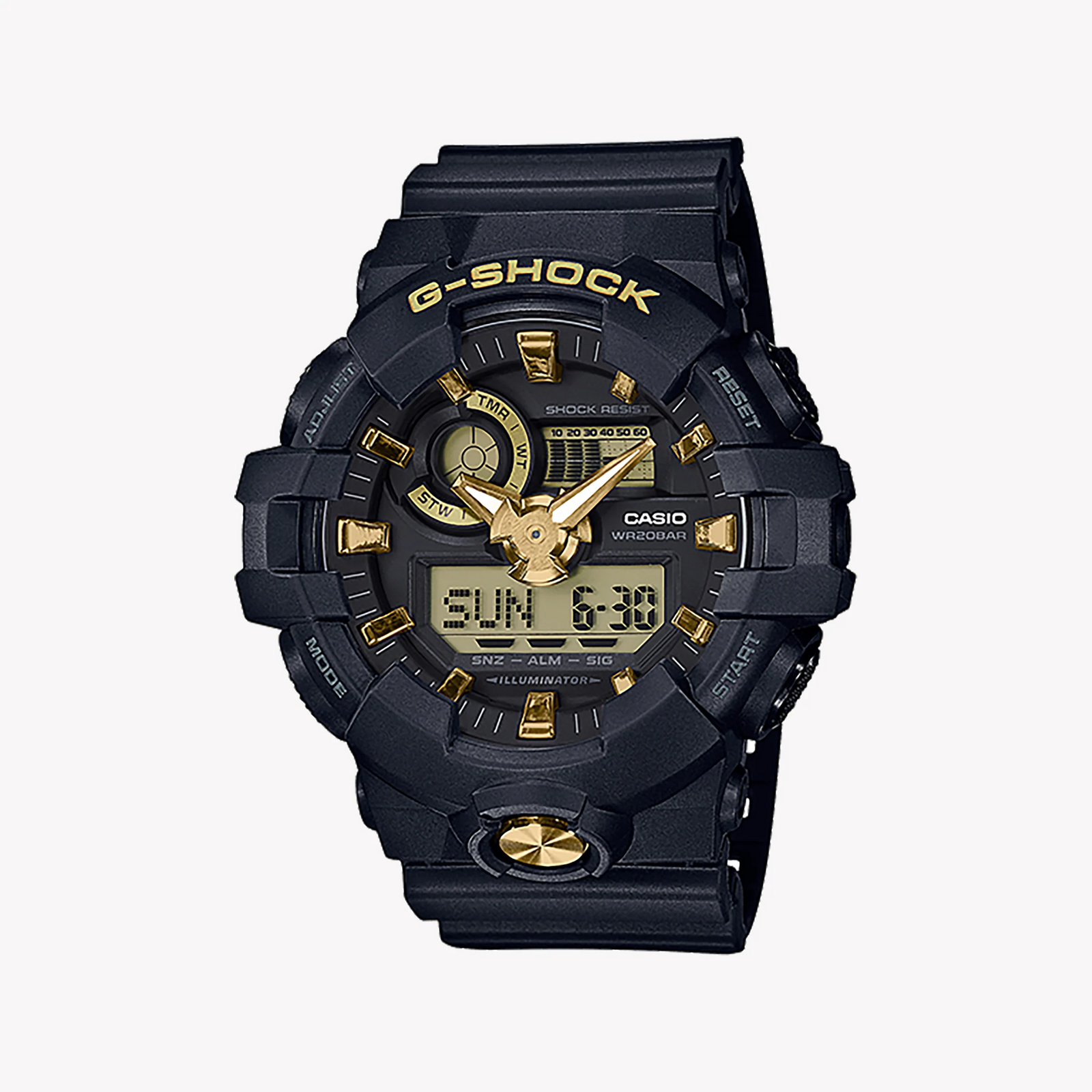 Casio G-Shock Ga-710b-1a9dr - Bold Black Sporty Timepiece For Men by i-watch