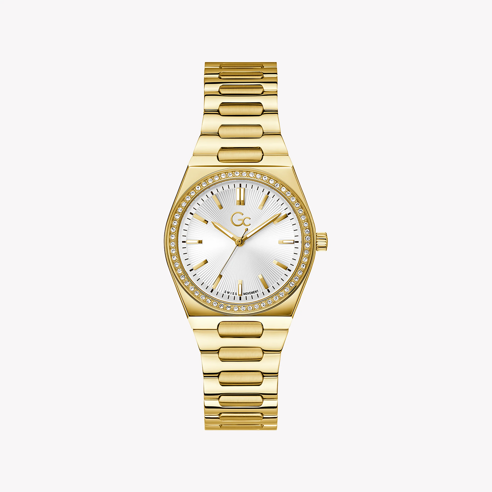 Guess Women's Gold Stainless Steel Watch, White Dial | Z38002l1mf by i-watch