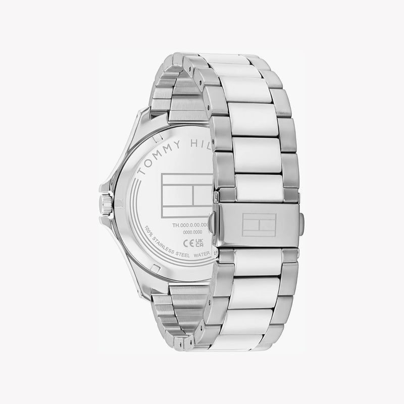 Tommy Hilfiger Men's Silver Watch, Blue Dial | Mod. Bruce 1710670 by i-watch