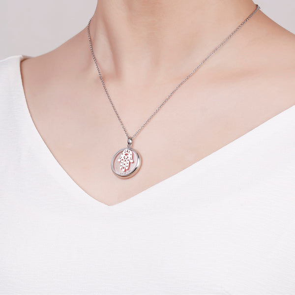 Zink Women's Silver Stainless Steel Necklace | Zfnl002rgp