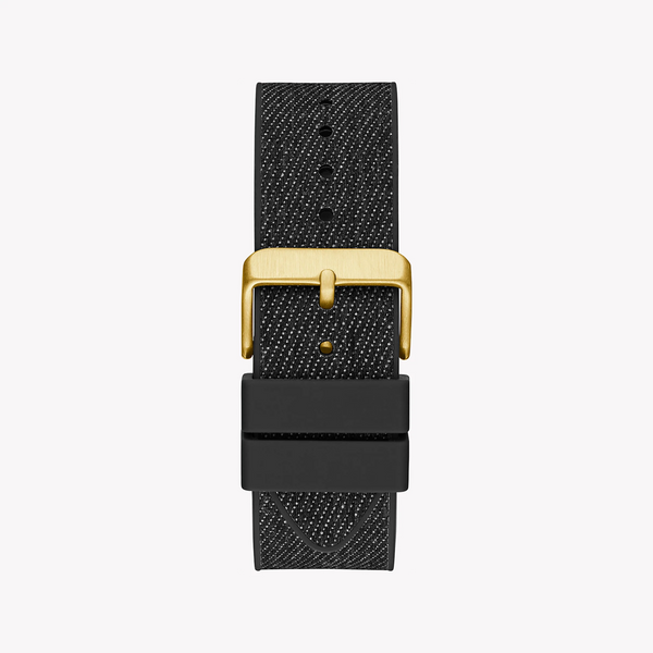 Guess Men's Gold Stainless Steel, Black Silicone | Gw0786g1 by i-watch