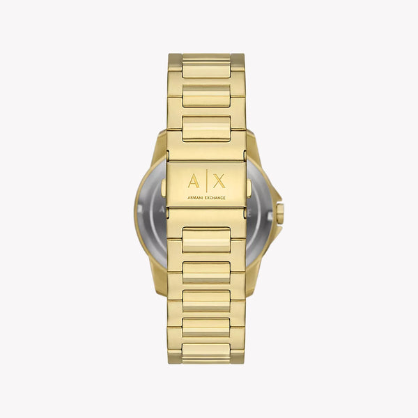 Armani Exchange Men's Gold Watch, Grey Dial | Ax1737