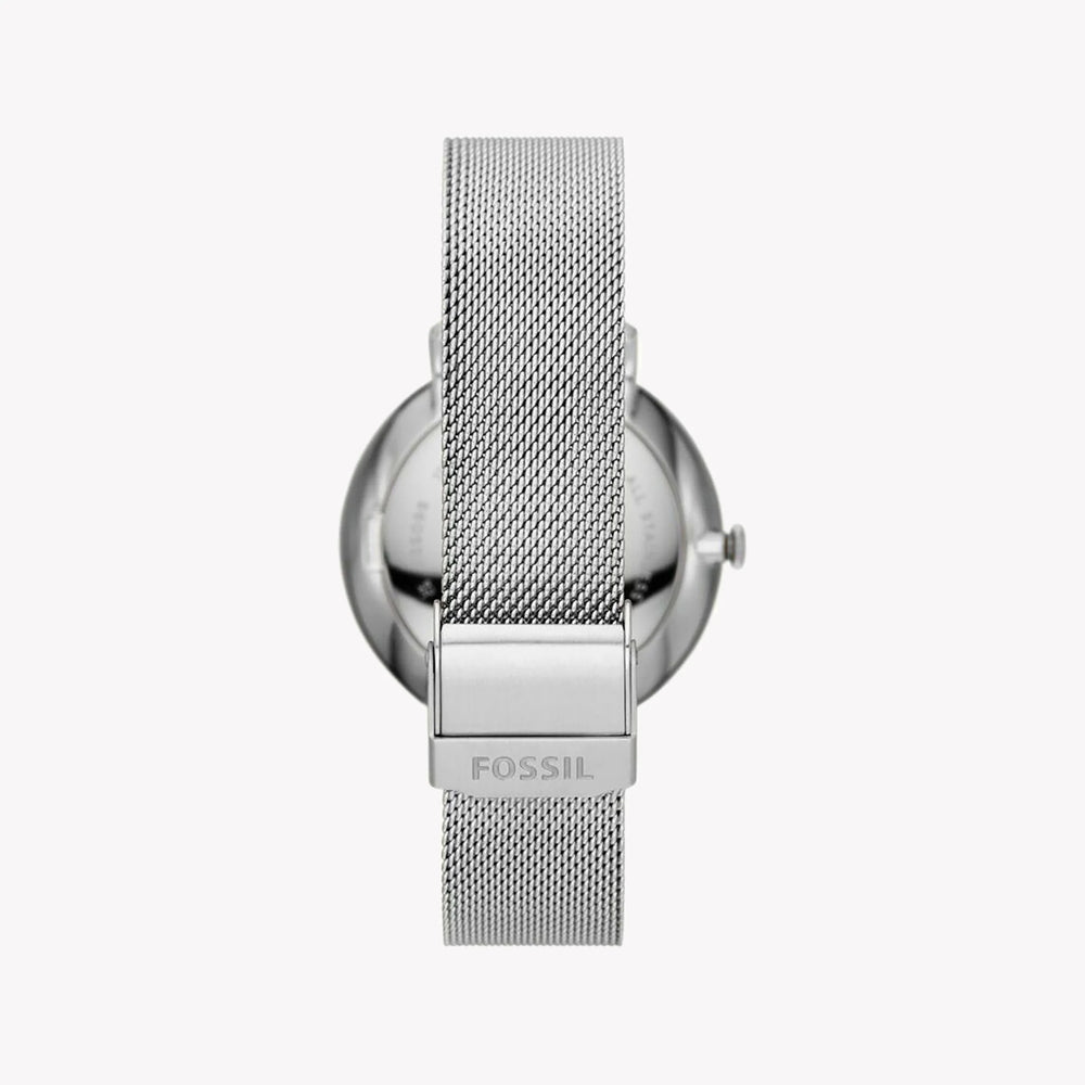 Fossil Women's Silver Mesh Watch, White Dial | Es5099 by i-watch