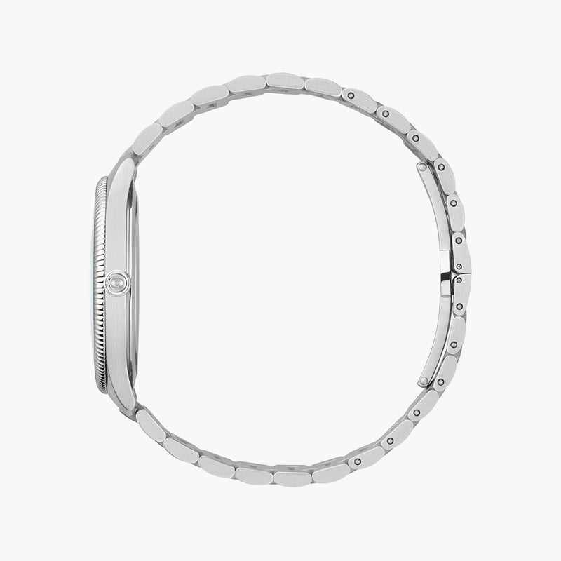 Gucci Unisex Stainless Steel Gold Dial, Silver Band | Ya1264234 by i-watch