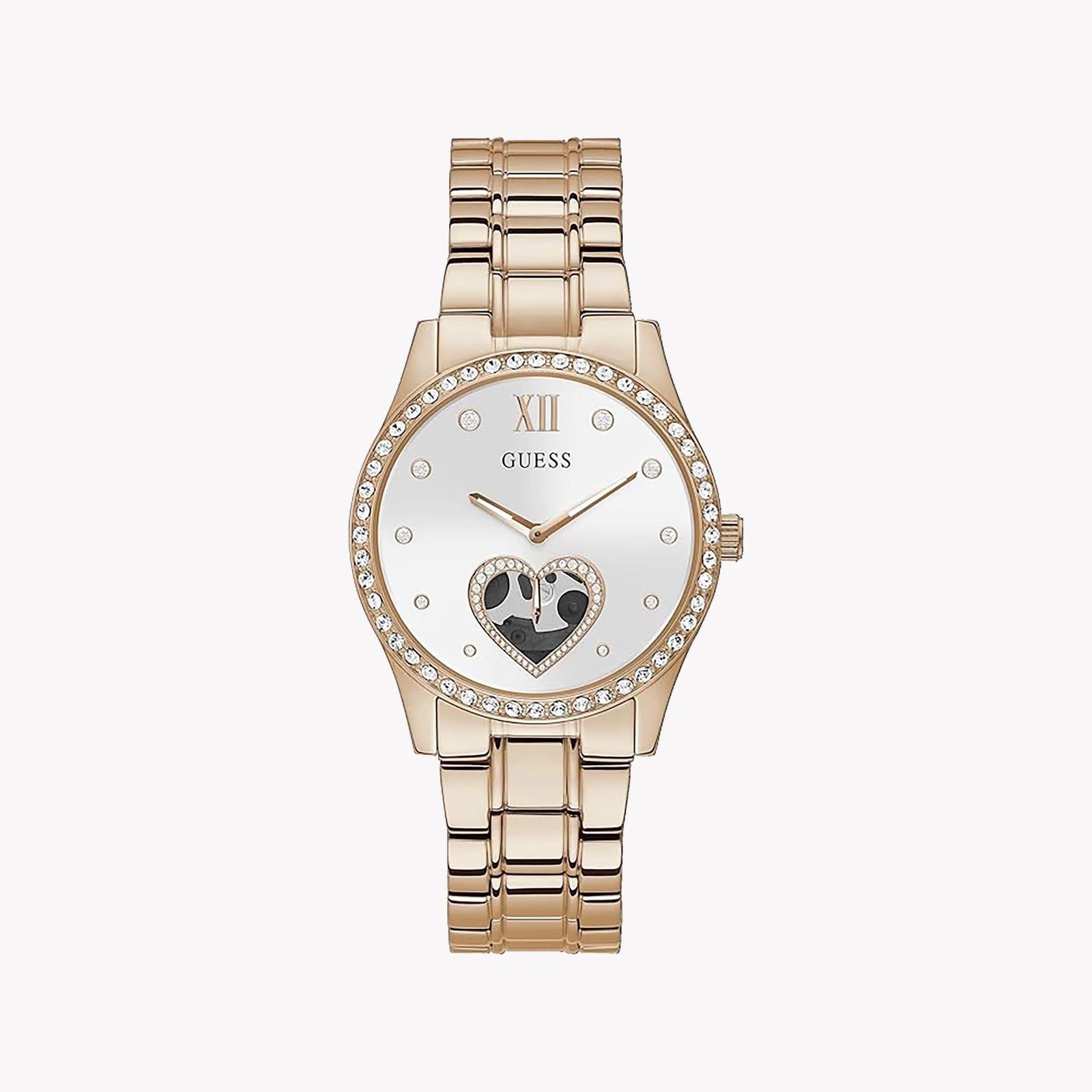 Guess Women's Rose Gold Watch, White Dial | Gw0380l3 by i-watch