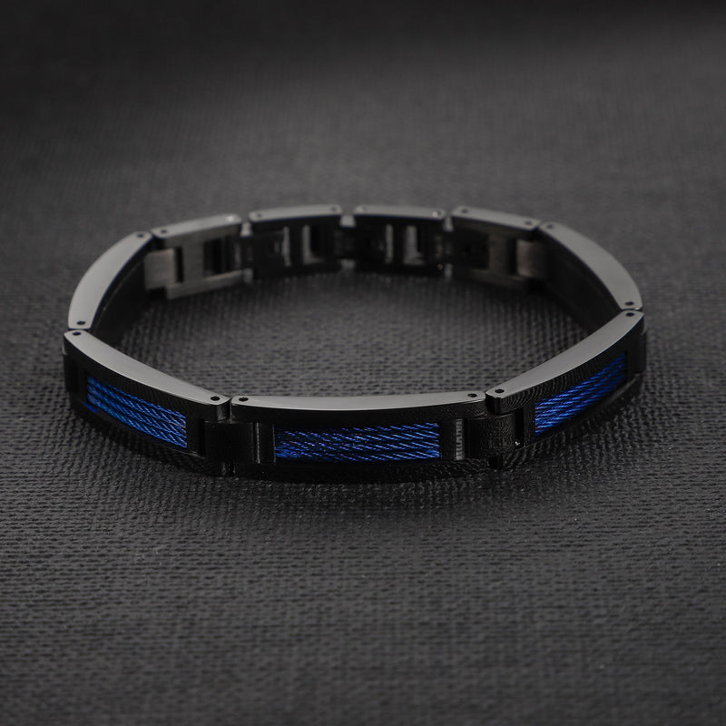 Zjbc046bl Zink Men's Bracelet by i-watch