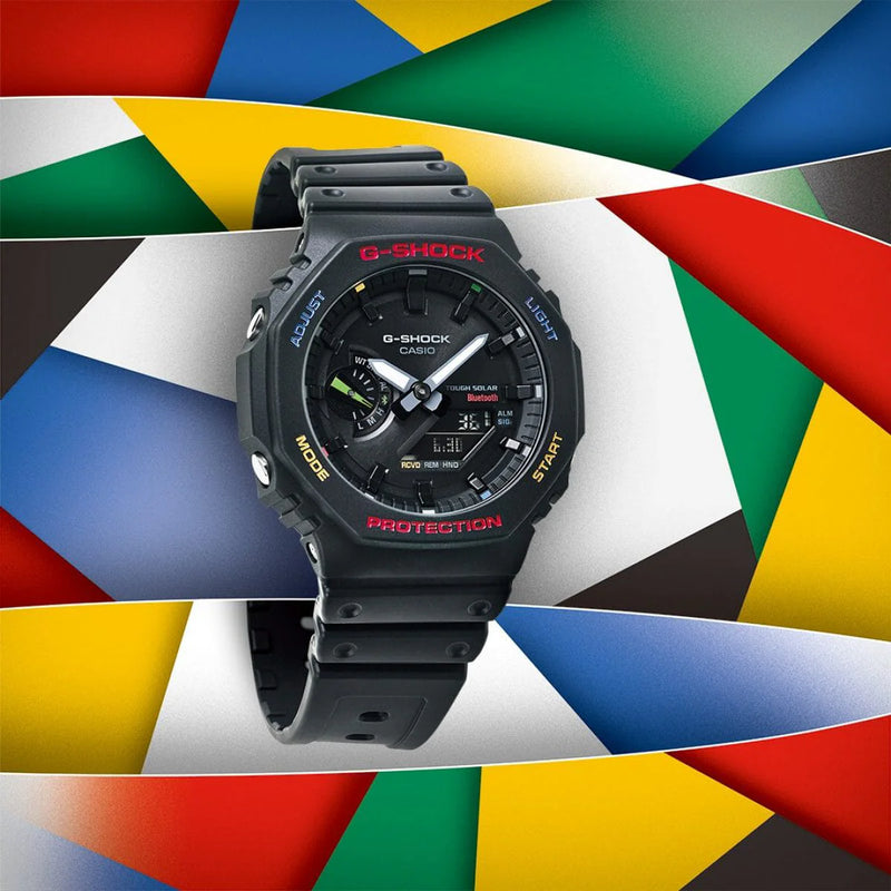G-Shock Men's Black Resin Watch, Digital Dial | Ga-B2100fc-1adr by i-watch