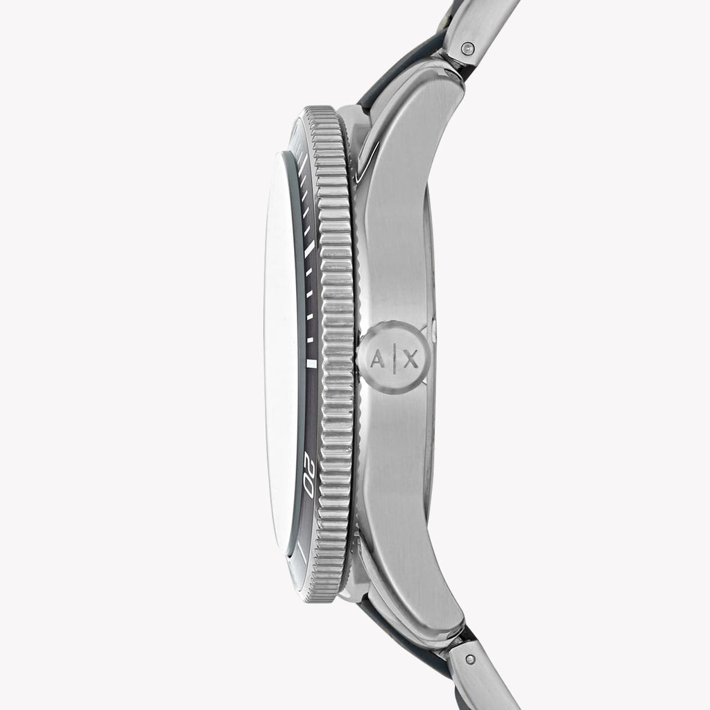 ARMANI EXCHANGE AX1834 BOLD TIMEPIECE - STUNNING SILVER STAINLESS STEEL WITH BLACK DIAL-i-Watch-2