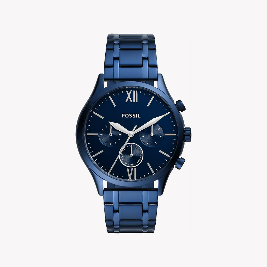 FOSSIL BQ2403 ELEGANT BLUE HORIZON - MEN'S WATCH WITH STAINLESS STEEL BAND AND QUARTZ MOVEMENT