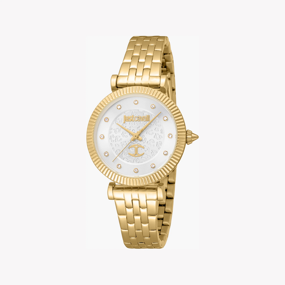 Just Cavalli Women's Gold Watch, Silver Dial | Jc1l266m0025 by i-watch