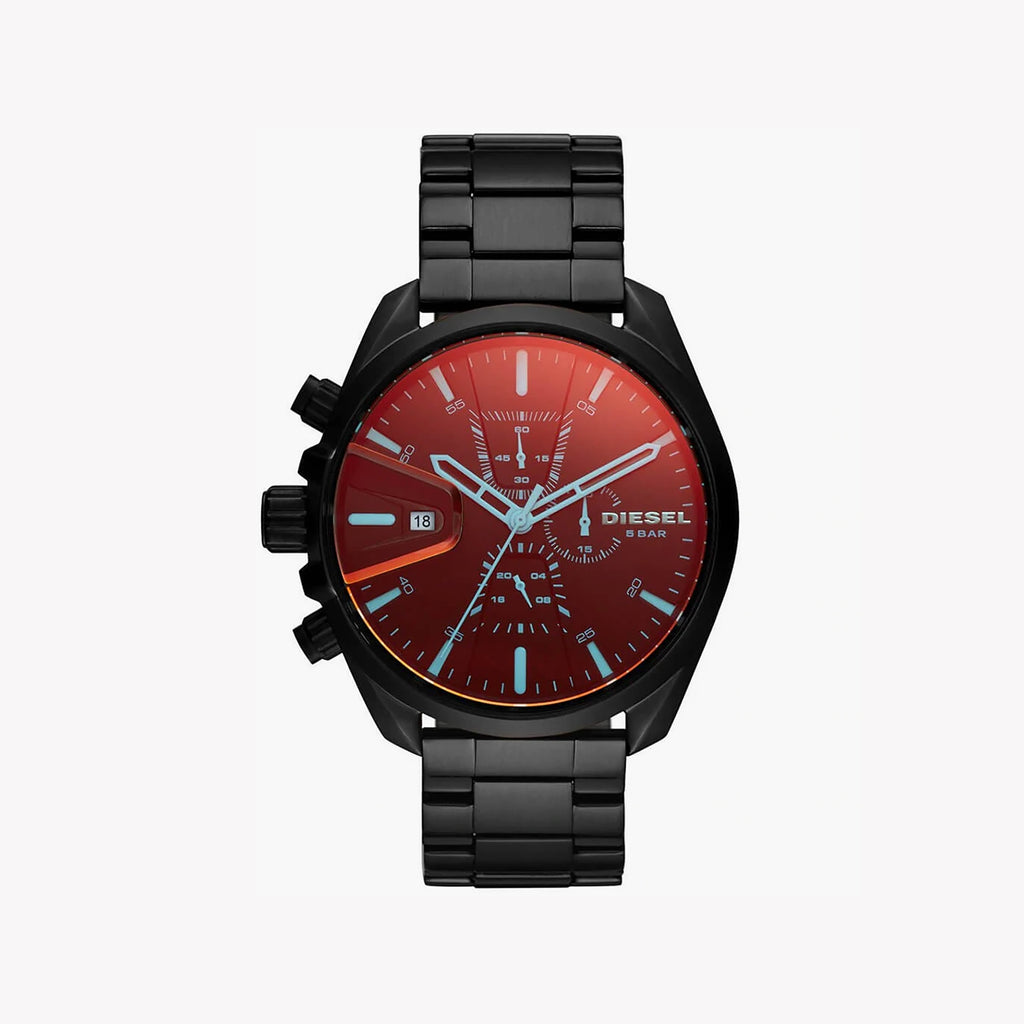 DIESEL DZ4489 DYNAMIC BOLDNESS - MEN'S RUGGED CHRONOGRAPH WATCH IN BLACK & RED