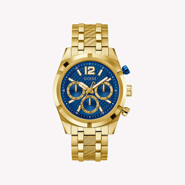 Guess Men's Gold Watch, Blue Dial | Gw0714g2 by i-watch