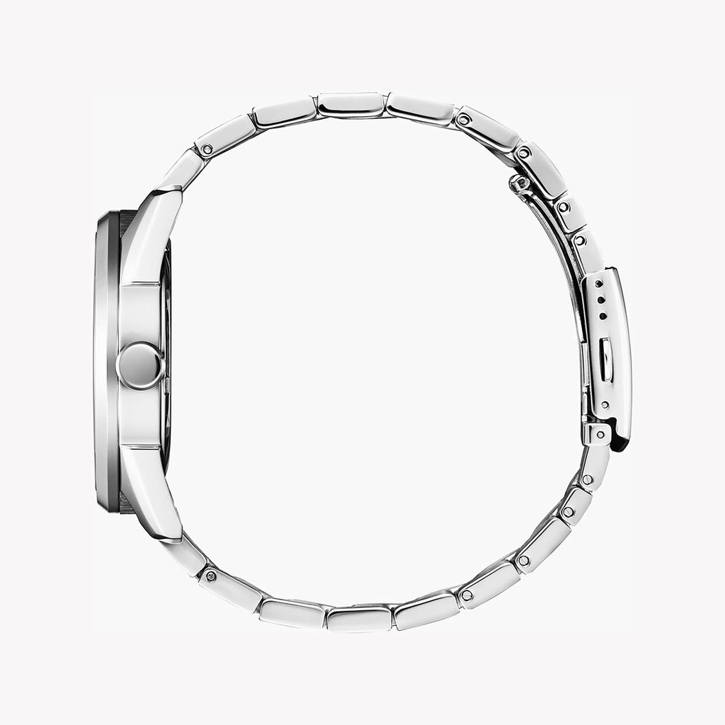 CITIZEN Eco-Drive AW0081-89L - MODERN CLASSIC - Men's Silver Stainless Steel Watch with Blue Dial-i-Watch-3