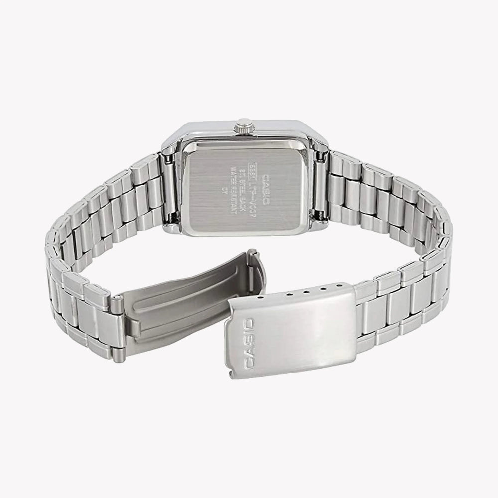 CASIO Women's Watch with Silver Chrome Plated Case and Silver Stainless Steel Band-i-Watch-4