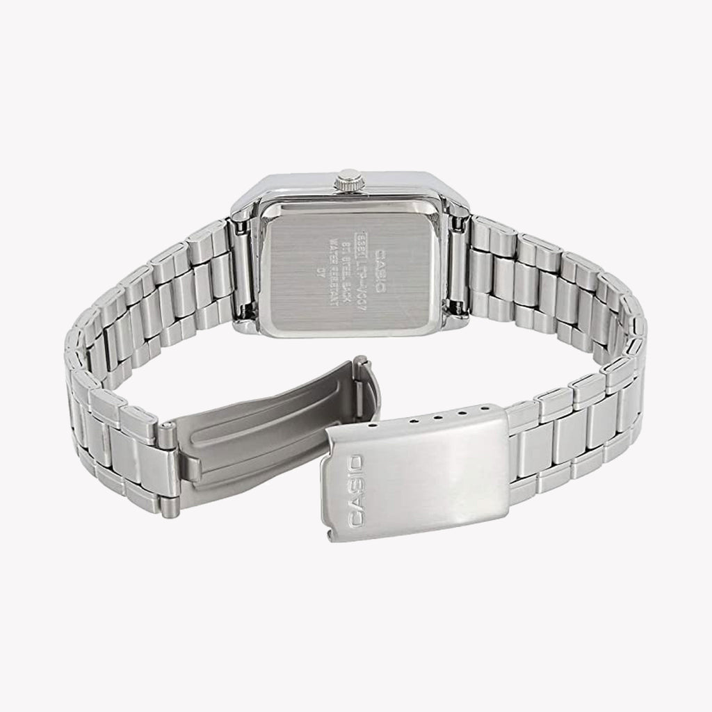 CASIO Women's Watch with Silver Chrome Plated Case and Silver Stainless Steel Band-i-Watch-4