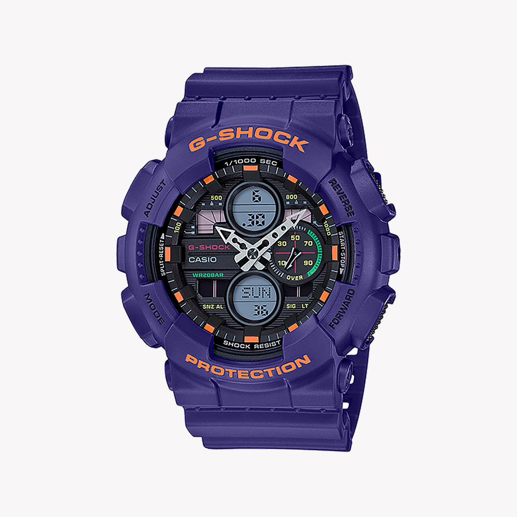 CASIO G-SHOCK GA-140-6ADR PURPLE POWER - ADVENTUROUS MEN'S TIMEPIECE