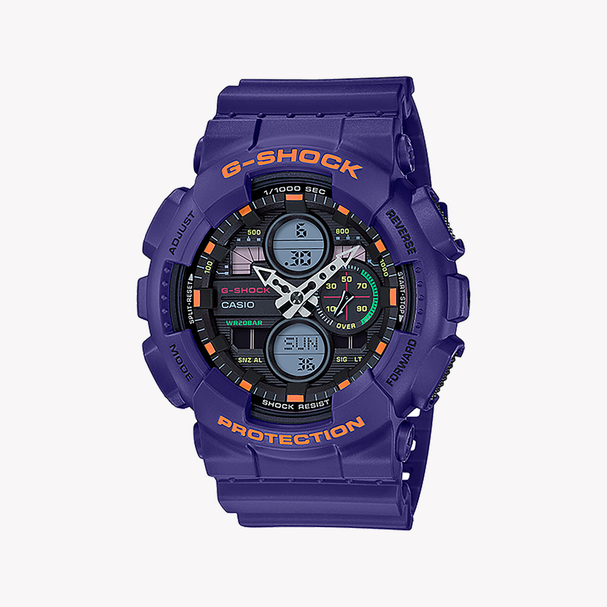 CASIO G-SHOCK GA-140-6ADR PURPLE POWER - ADVENTUROUS MEN'S TIMEPIECE