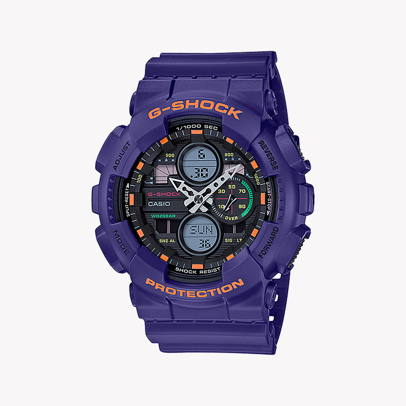 Casio G-Shock Ga-140-6adr Purple Power - Adventurous Men's Timepiece by i-watch