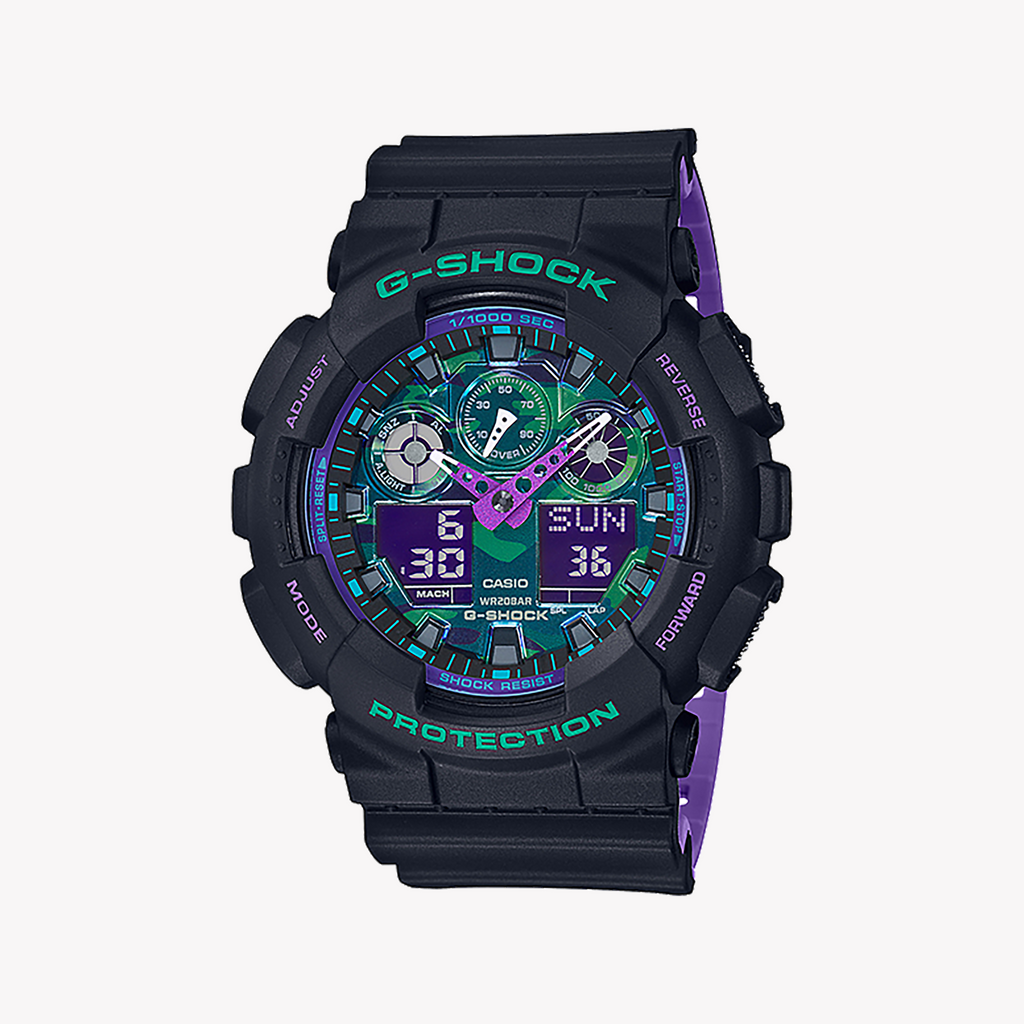 CASIO G-SHOCK GA-100BL-1ADR - RUGGED ELEGANCE FOR ADVENTUROUS MEN's WATCH