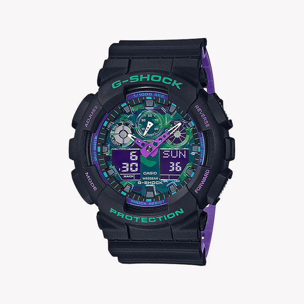 Casio G-Shock Ga-100bl-1adr - Rugged Elegance For Adventurous Men's Watch by i-watch